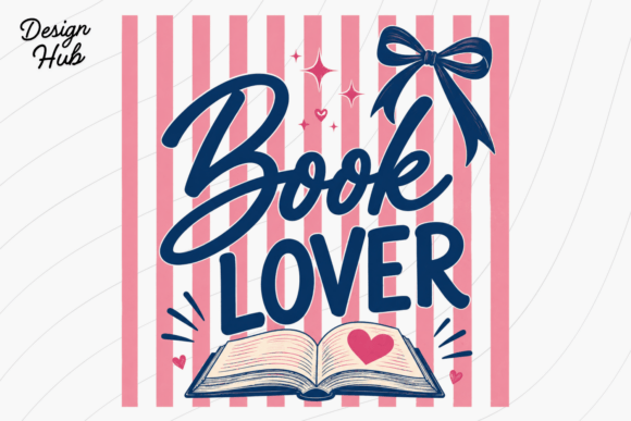 Charming Book Lover PNG Design for Creative Projects