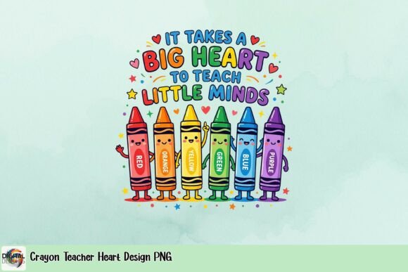 Heartfelt Classroom Designs: The Crayon Teacher PNG