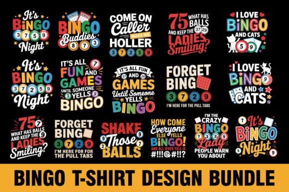 More Than Just Bingo: How This T-Shirt Design Bundle Elevates Your Projects