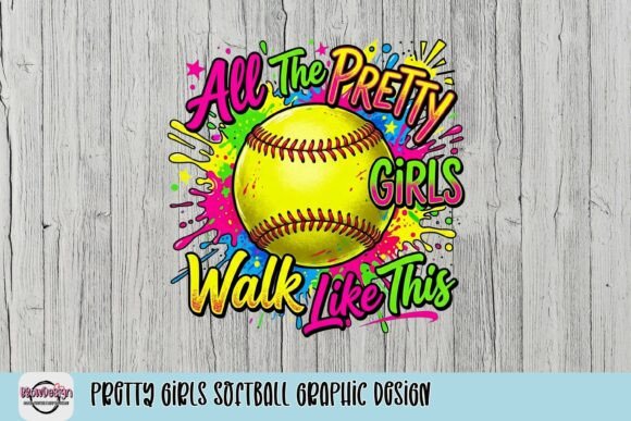 Pretty Girls Softball Graphic Design: A Vibrant Boost for Your Projects
