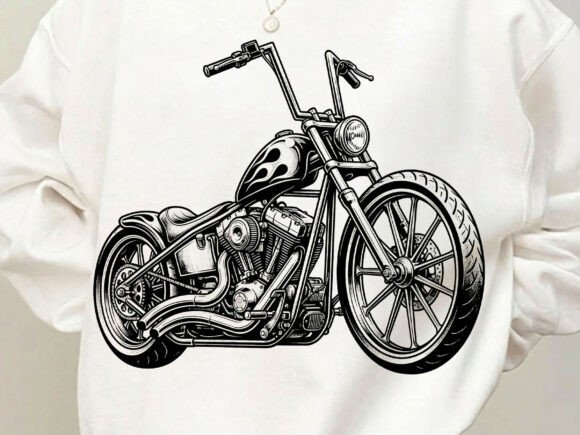 Ride in Style: The Ultimate Chopper Motorcycle Biker T-Shirt Design