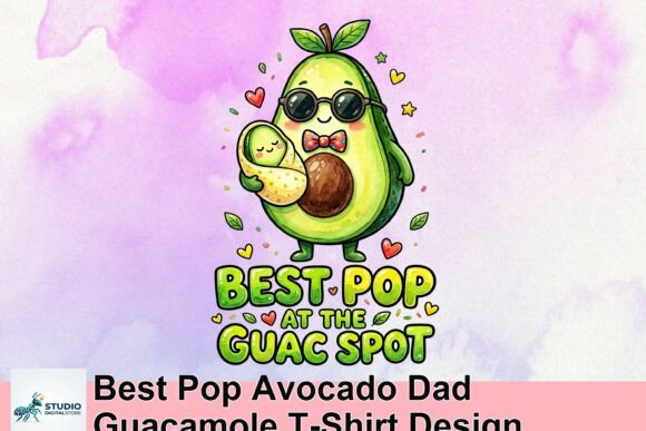 The Best Pop Avocado Dad Guacamole Design: A Playful Asset