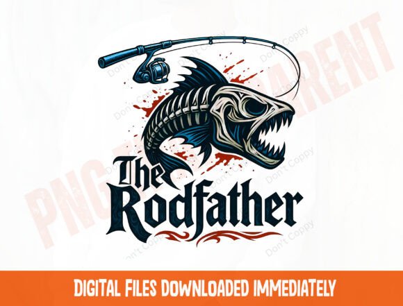 The Rodfather: A Funny Fishing Dad Design for Anglers