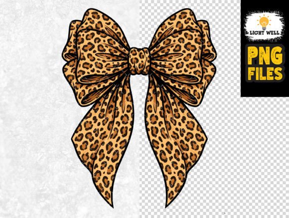 Wild Elegance: Styling Projects with a Leopard Bow PNG